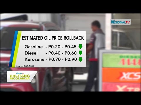 Balitang Bicolandia: Presyo kan mga produktong petrolyo, mahuros sa masunod na semana