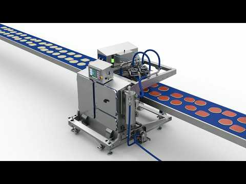 Pizza sauce depositing with the MDMV vision-guided food depositor