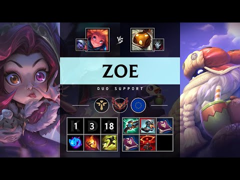 Zoe Support vs Bard - EUW Grandmaster Patch 25.21