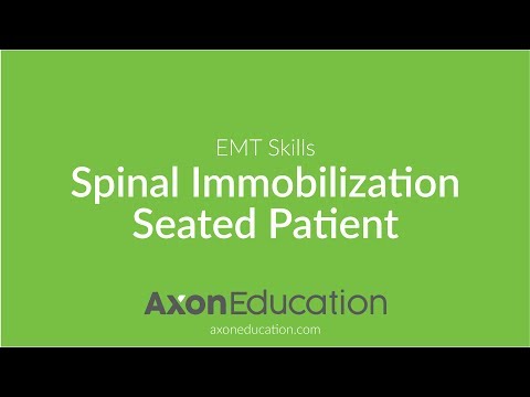 NREMT EMT Skills: Spinal Immobilization – Seated Patient