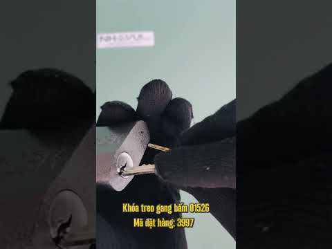 Khóa treo gang bấm Việt Tiệp 01526 3 chìa ép vỉ