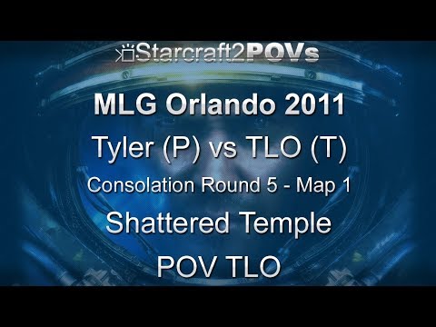 SC2 WoL - MLG Orlando 2011 - Tyler vs TLO - CR5 - Map 1 - Shattered Temple - TLO