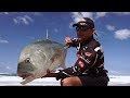 Catching A Couple Of GT Giant Kingfish At Cape Vidal ASFN Rock Surf