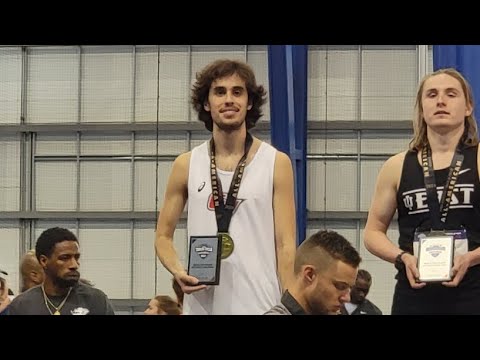 2024 NAIA Indoor T&F National Championships: Men's 3000 Meter Race Walk (Nathan Limas)