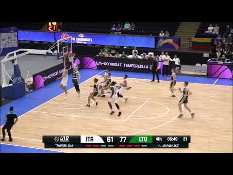 #11 Axel Piccirilli - Italy - 2024 18u FIBA Euros Highlights