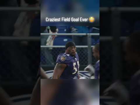 CRAZIEST FIELD GOAL EVER 😳 #nfl#football#nflshorts#nflmemes#shorts#sports#nflfootball#hits#hit