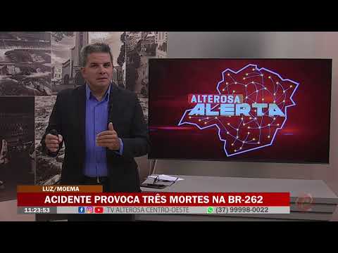 Luz/Moema: Acidente provoca três mortes na BR-262