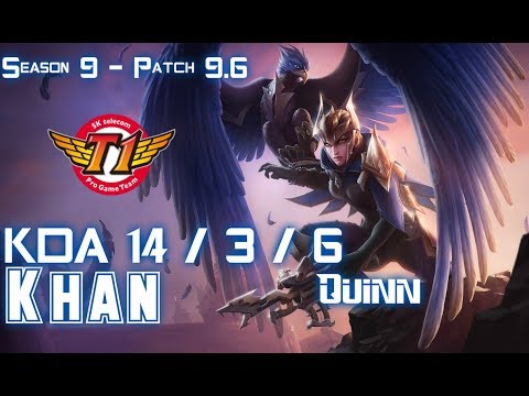 SKT Khan QUINN vs RYZE Top - Patch 9.6 KR Ranked