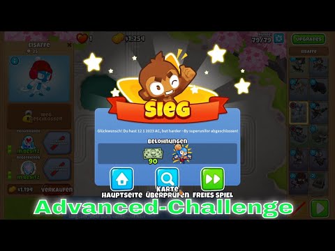 Top-Herausforderung 16.01.2023 EINS;ZWEI;BAUM | bloonstd6 - Advanced Challenge 12 01 2023 AC Harder