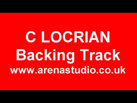 C Locrian Mode Guitar Backing Track -  Arena studio