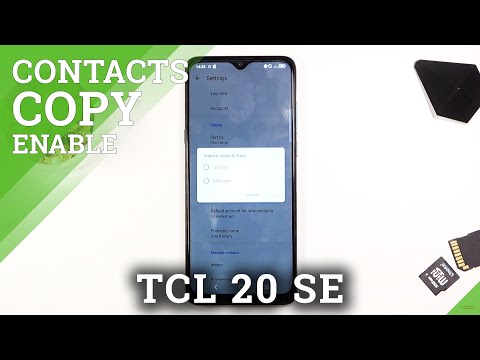 How to Copy Contacts from SIM Card to Phone Storage on TCL 20 SE – Import Contact List