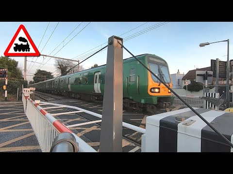 Railway Crossing - Merrion Gates in Dublin, Ireland