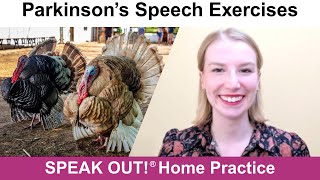 Parkinson’s Speech Exercises: TURKEY TONGUE TWISTERS