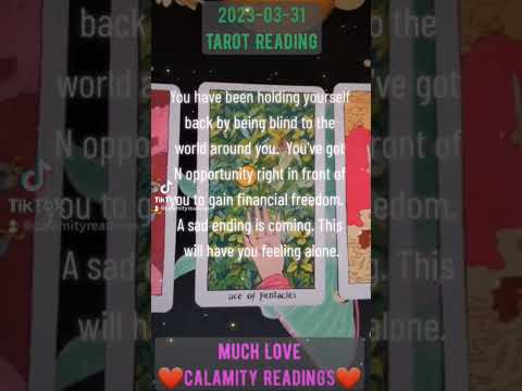 2023-03-31: Tarot Card Reading for Friday,  March 31st, 2023