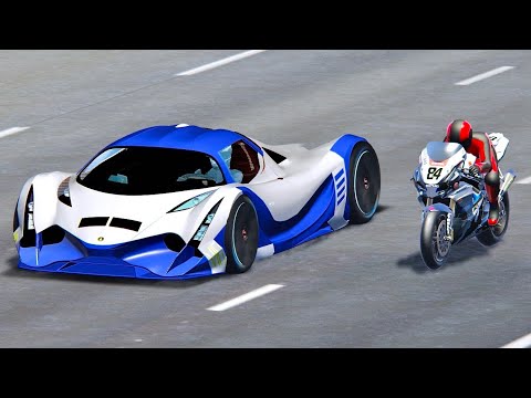 Devel Sixteen vs Suzuki GSX R 1000 R - Drag Race 20 KM