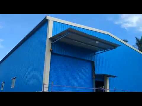 Steel / stainless steel company roofing shed, for shop