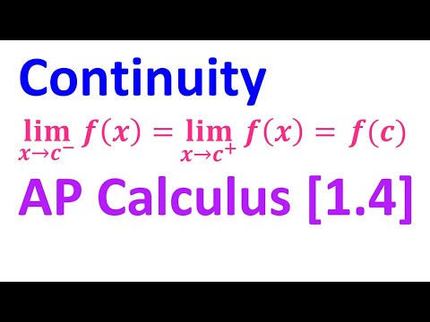 1.4 - Continuity [AP Calculus]