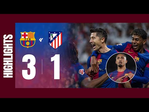 Barcelona 3-1 Atletico HIGHLIGHTS— Raphinha & Olmo Spark Camp Nou Fiesta!
