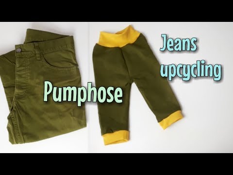 Pumphose aus alter Jeans - Nähanleitung OHNE Schnittmuster - Für Anfänger - Nähtinchen
