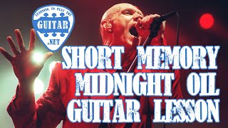 Short Memory by Midnight Oil Guitar Tutorial / Lesson