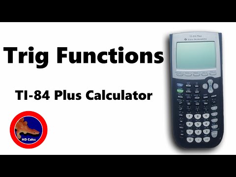 How to use Trigonometry Functions on the TI-84 Calculator