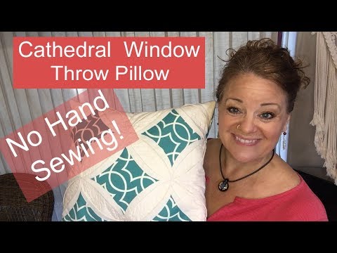 Cathedral Window Throw Pillow