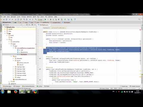 Develop simple Gallery app with RecyclerView in Android Studio