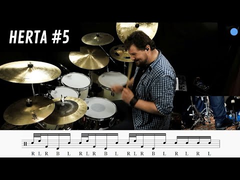 Herta #5 (Drum Fill Lesson) 32nd notes drum fill