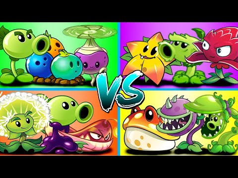 Random Team Plants Vs Team Zombies - PvZ 2 Gameplay