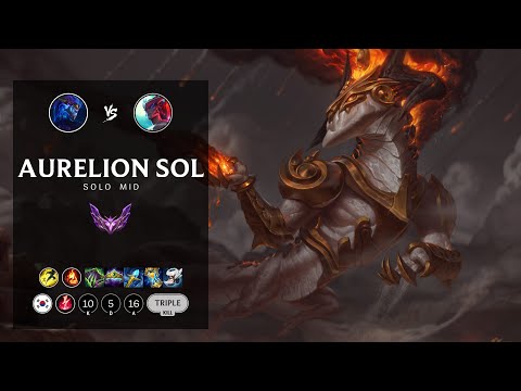 Aurelion Sol Mid vs Yone - KR Master Patch 12.19