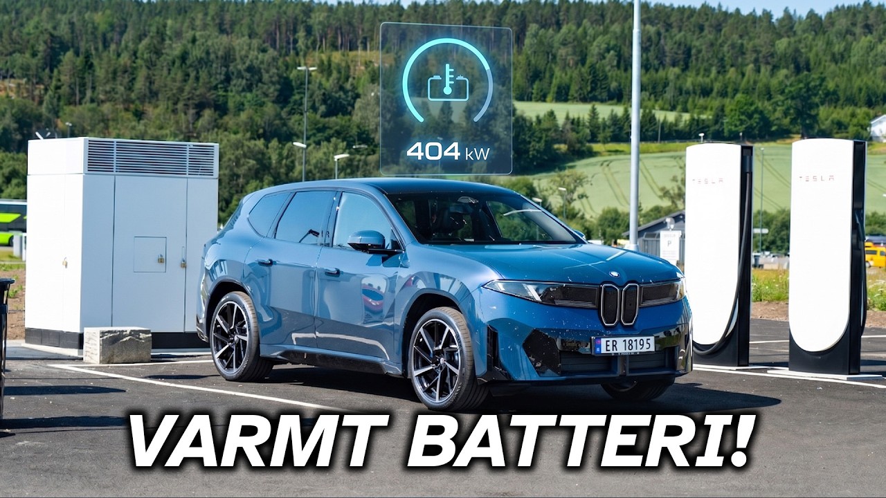 Så fort lader BMW iX3 50 xDrive! Komplett ladeanalyse på nye V4 Tesla Supercharger 1000V