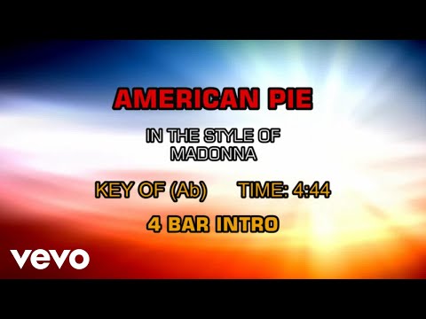 Madonna - American Pie (Karaoke)