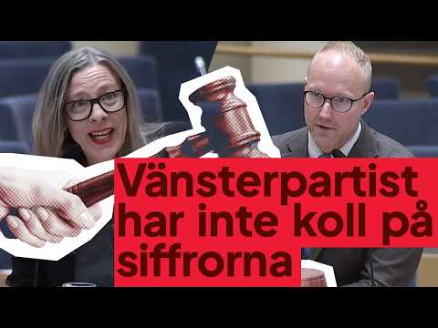 Vänsterpartist har inte koll på siffrorna – Ludvig Aspling krossar