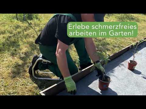 Nie wieder Knie- und Rückenschmerzen bei der Gartenarbeit mit dem Kniesitz!