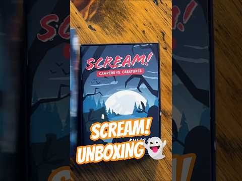 60 Second- Unboxing of SCREAM! | Horror Bluffing Game #bggcommunity #boardgamecomedy #scream