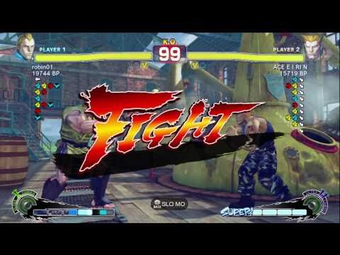 ACE・EIRIN [Guile] vs robin01 [Abel] SSF4 Japanese Online Ranked Matches - TRUE-HD