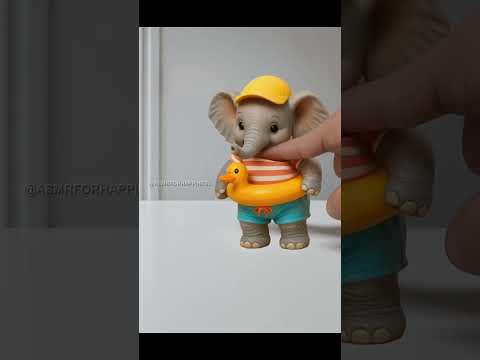 Cute Squishy Elephant Toy ASMR #asmr #relax #relaxing #satisfying #viral  #cute #squishy #shorts