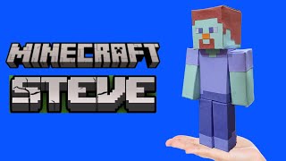 How to Make a DIY Origami Paper Minecraft Steve from Scratch | Easy Minecraft Papercraft Tutorial