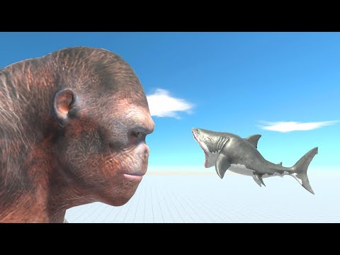 Baby Megalodon against Units - Animal Revolt Battle Simulator