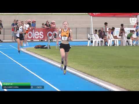 Girls Under 16 800m H1 - 2020 State Combined Events Championships // LAVicTV