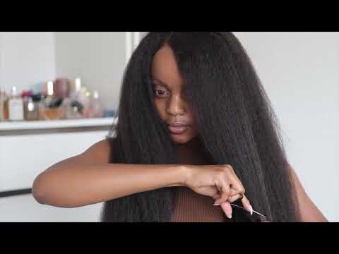 Kinky Straight Wear Go Wig HD Lace Pre Cut Pre Bleached Pre Plucked Hairline