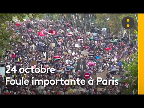 24 octobre : Foule impressionnante dans le cortège parisien