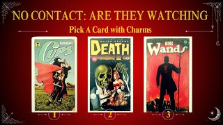 👤NO CONTACT: ARE THEY SECRETLY WATCHING YOU❤️‍🔥| Pick a Card Tarot Reading + Charms | Timeless