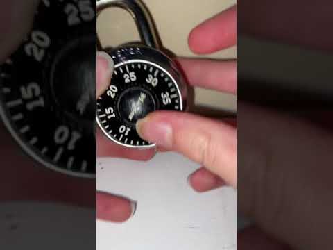 How to open a combination lock