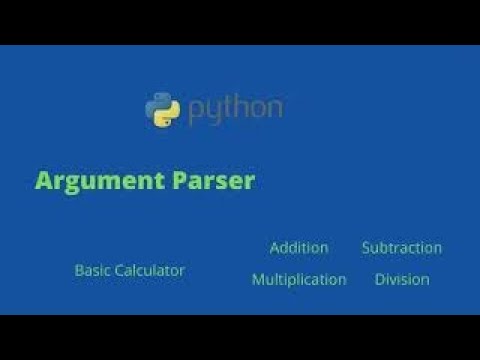 Python Basic Calculator Argparse Command Line Argument