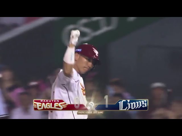 【5回裏】これがキャプテンの意地!! イーグルス・嶋のタイムリーで同点に!! 2017/8/29 E-L