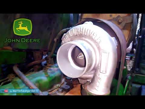 Garrett turbocharger in John Deere 6 cyl