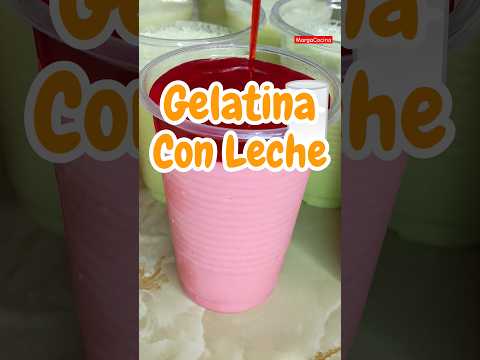 🥣 Milk Gelatin in Glasses | Foamy | Gelatin Charlotte #recipe