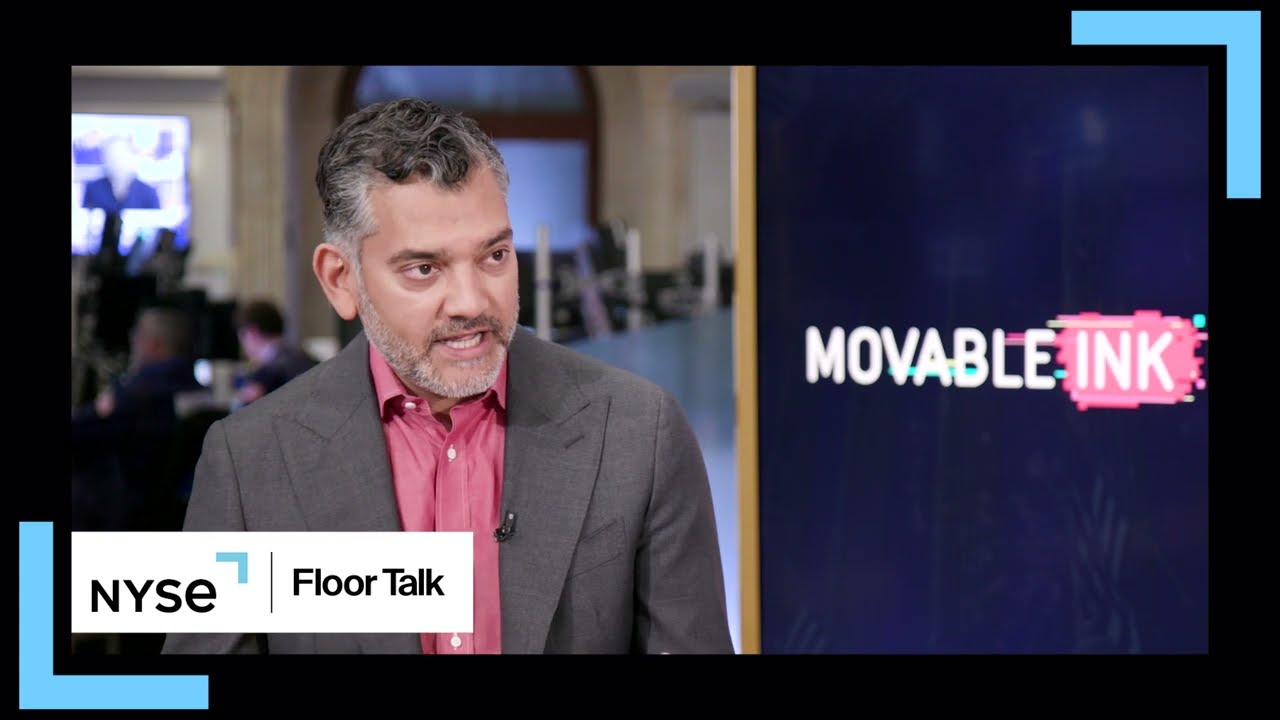 Movable Ink CEO & Co-Founder Vivek Sharma joins NYSE Floor Talk