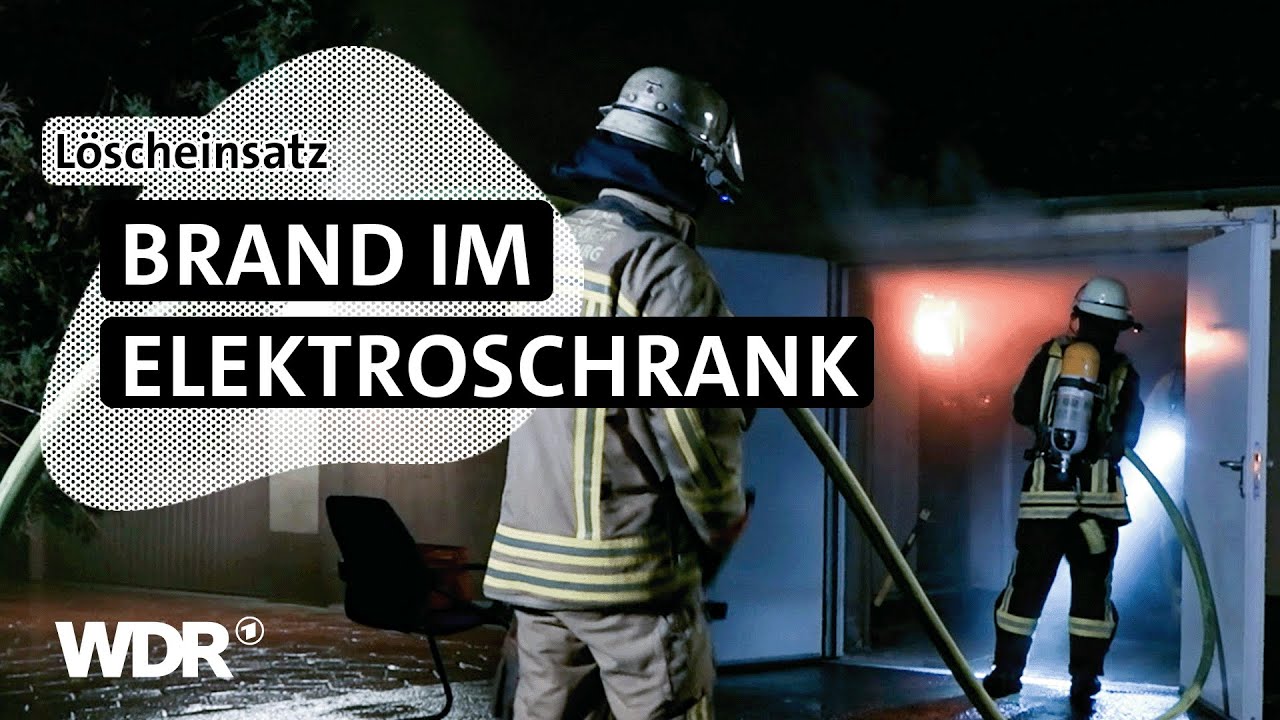 Brand im Elektroschrank im Betriebsgebäude